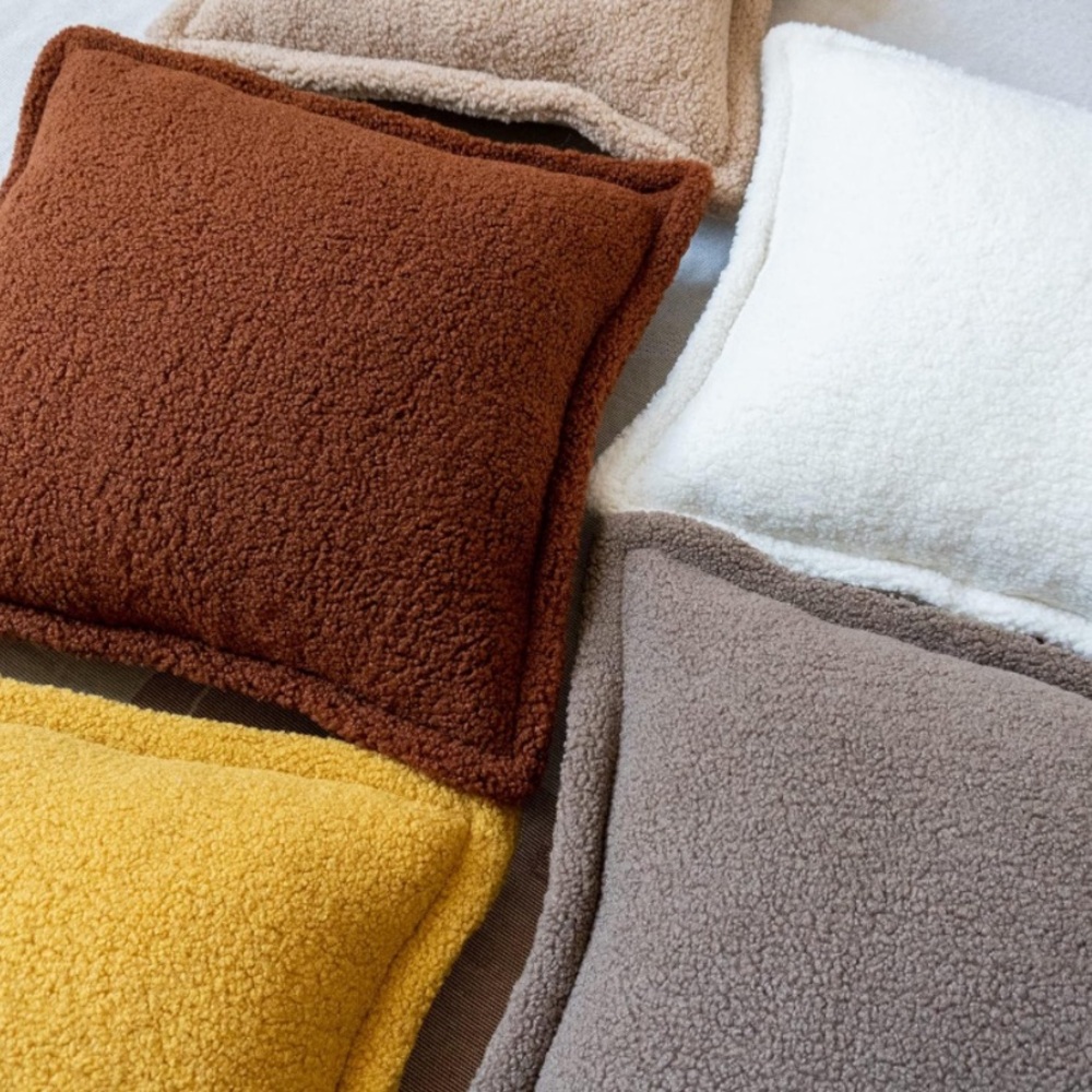 1 piece of Soft Fluffy Sherpa Throw Pillow Cover